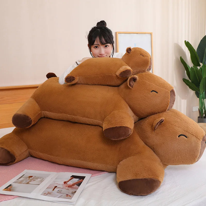 Giant Kawaii Capybara Plush Doll Floor Mat High — vue complémentaire 11