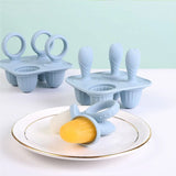5 anneaux dentition bébé silicone BPA free - porte-aliments fruits légumes forme lapin anti-chute