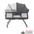 Lit de voyage bébé Mybooni — Matelas roulettes silencieuses berceau convertible