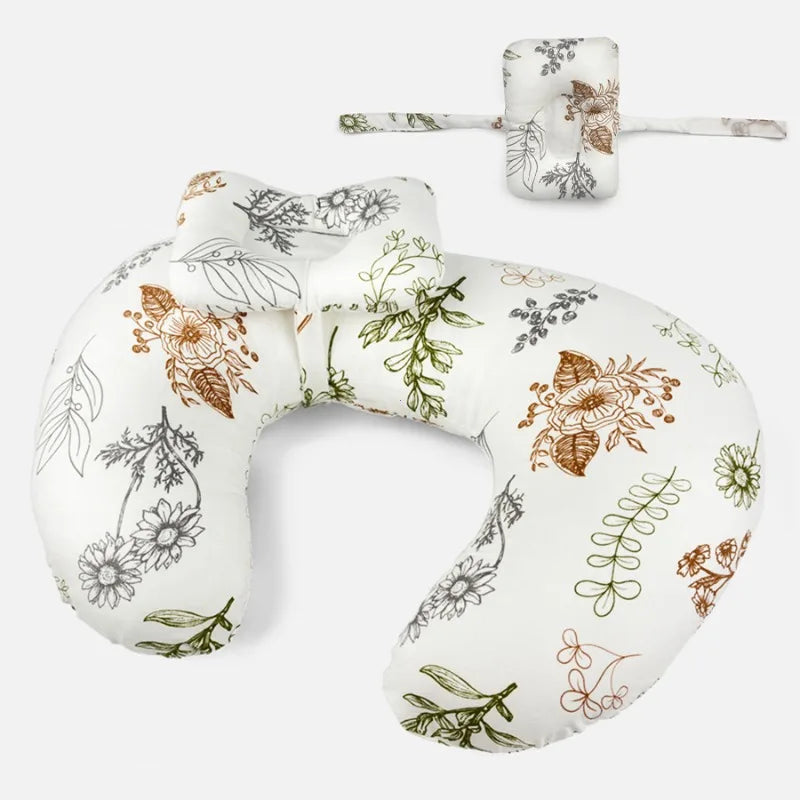 Coussin d'allaitement en U multifonctionnel lavable en machine soutien cou taille