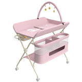 Table à langer mobile pliable Mybooni — Matelas imperméable hauteur réglable