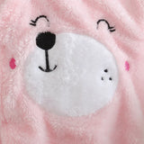 Combinaison bébé automne-hiver peluche chaud - grenouillère cartoon chien/lapin 0-2 ans