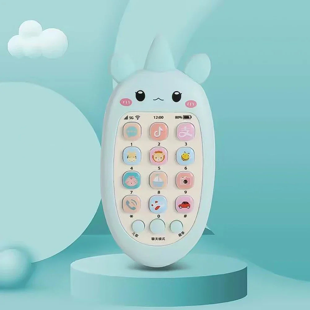 Téléphone jouet bébé bilingue avec anneau dentition et musique - jouet éducatif électronique enfant