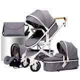 Poussette 3-en-1 pliante multifonctionnelle avec siège de sécurité livraison EU