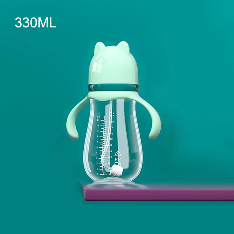 Biberon anti-colique col large Bouni — Bille de gravité tétine silicone
