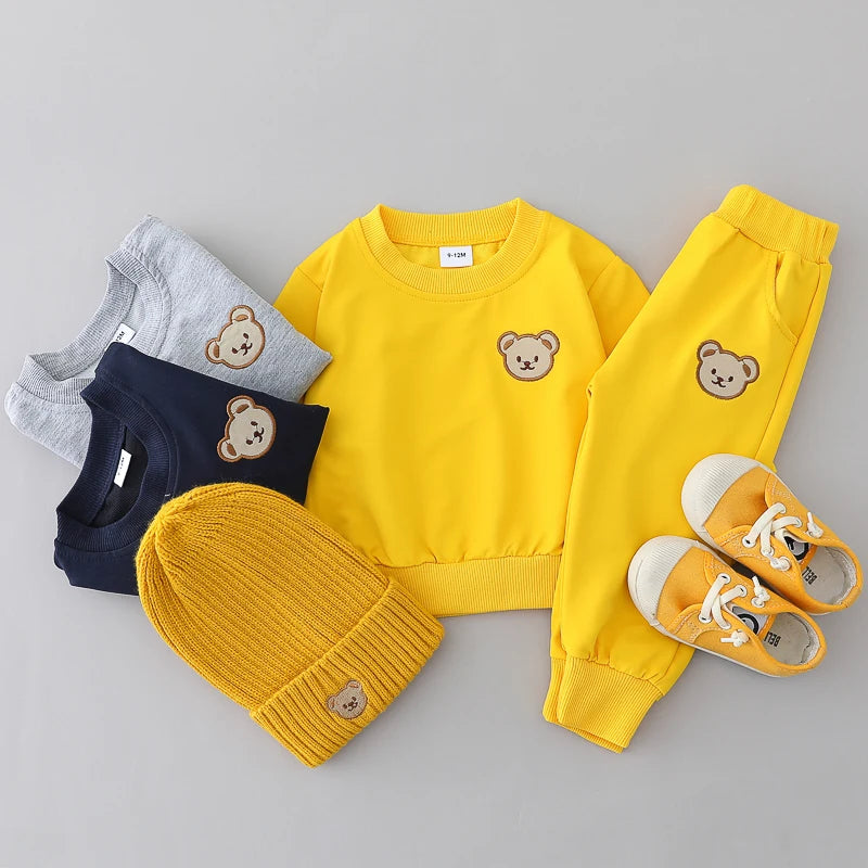 2PCS Children's Set Spring and Autumn Simple Li — vue complémentaire 3