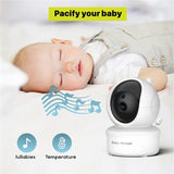 Babyphone vidéo Babystar 5 pouces PTZ télécommande - audio bidirectionnel VOX berceuses bébé