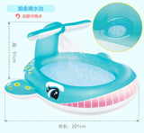 Piscine gonflable enfant Mybooni — Crocodile, licorne et dinosaure avec pompe