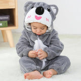 Pyjama combinaison polaire Mybooni — Motif licorne, lapin et dinosaure