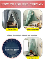Moustiquaire lit bébé princesse baldaquin - rideau ciel de lit décoratif fille