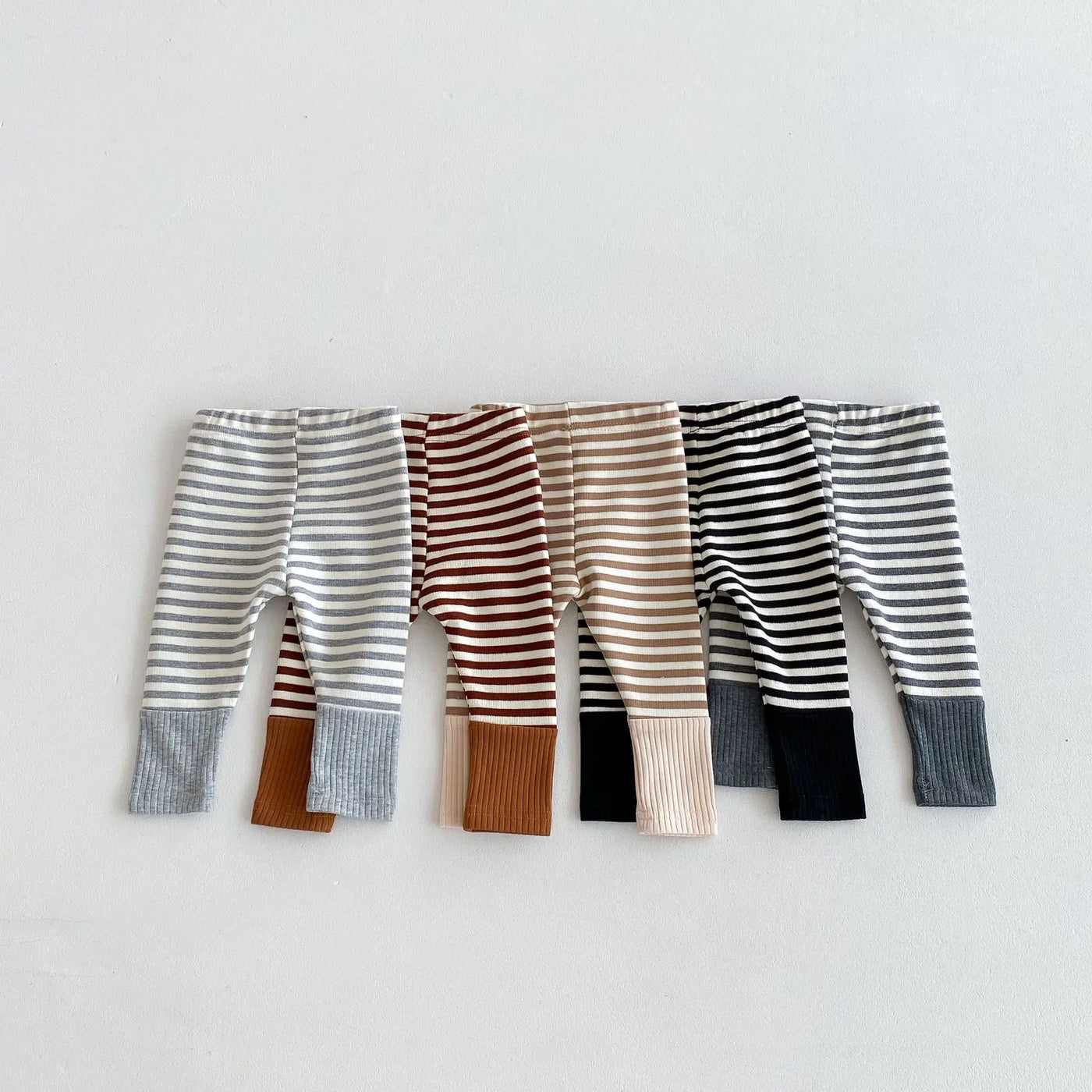 Legging rayé multicolore bébé Mybooni — Garçon et fille automne