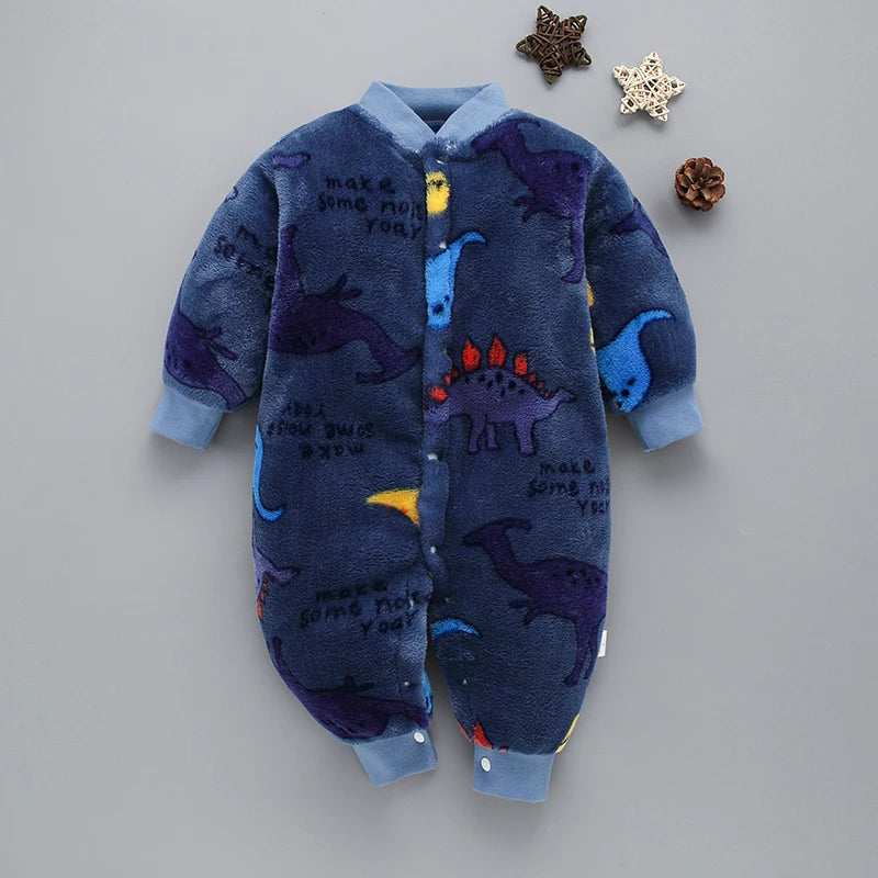 Body bébé flanelle doux printemps hiver - grenouillère fille garçon 0-18 mois