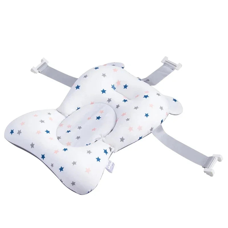 Oreiller baignoire nouveau-né antidérapant - coussin soutien corps bébé siège bain pliable tapis