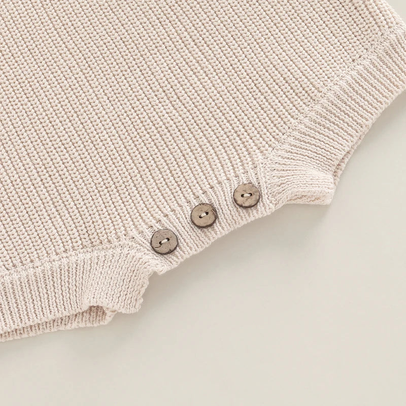 Barboteuse tricot bébé Mybooni | Pull manches longues — Garçon & Fille 0-2 ans