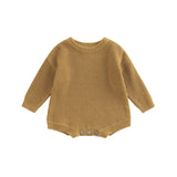 Barboteuse tricot bébé Mybooni | Pull manches longues — Garçon & Fille 0-2 ans