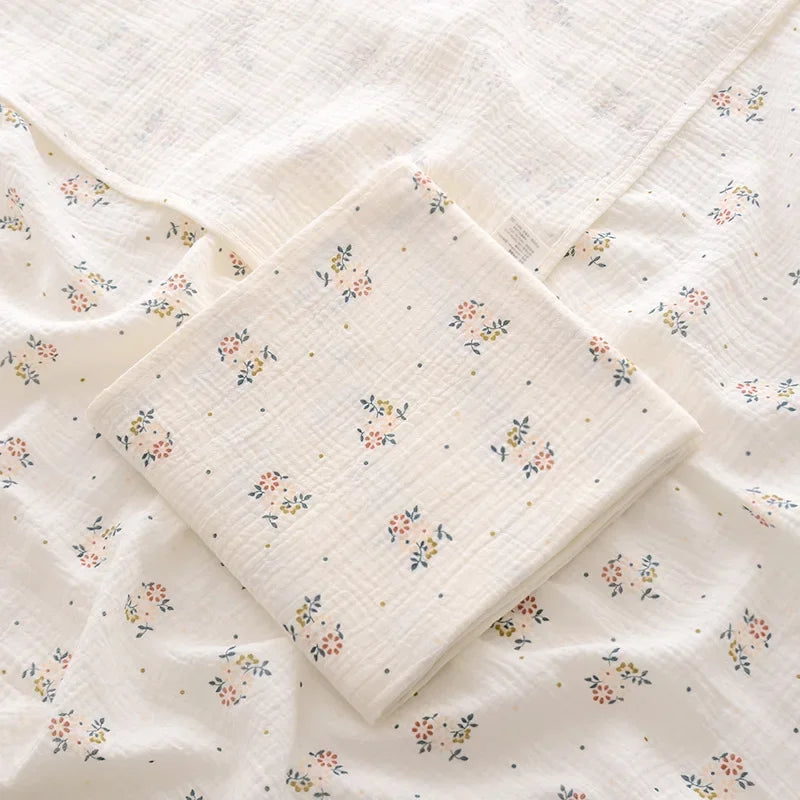Couverture mousseline coton été pour nouveau-né