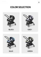 Poussette 4-en-1 Bouni — choix de couleurs Noir Gris Bleu Vert
