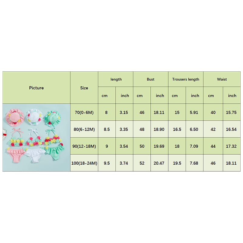 Citgeett Summer Infant Girls Swimsuits Flower H — vue complémentaire 3