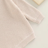 Barboteuse tricot bébé Mybooni | Pull manches longues — Garçon & Fille 0-2 ans