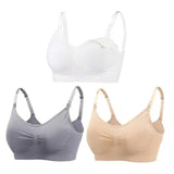 Lot 3 soutiens-gorge d'allaitement coton respirant grande taille push-up