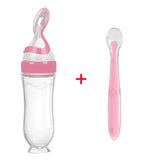 Biberon bébé avec cuillère silicone souple - outil alimentation complémentaire nourrisson toddler