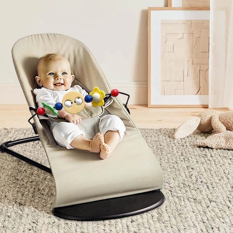Balancelle bébé électrique automatique - chaise oscillante 5 points avec télécommande