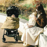 Cape de portage bébé Bouni — Capuche couverture chaude 80×85 cm