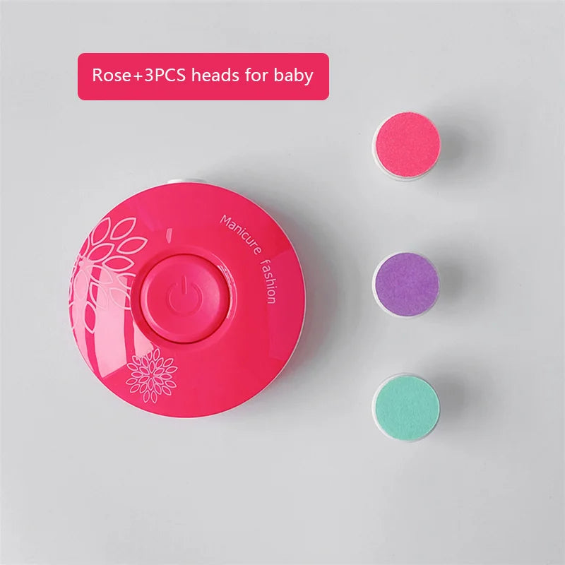 Lime à ongles électrique bébé cartoon - kit manucure pédicure nouveau-né outil soin enfant adulte