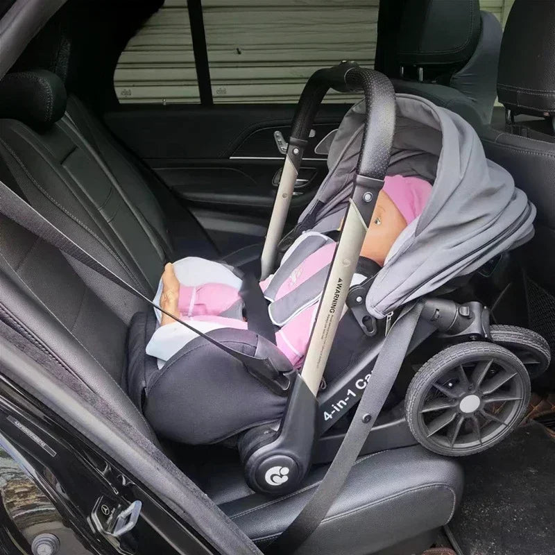 Poussette 4-en-1 pliable Bouni — Siège auto intégré