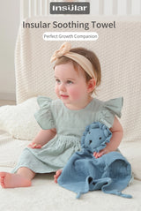 Serviette confort bébé mousseline coton - doudou bandana nouveau-né jouet éveil apaisement sommeil