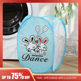 Cartoon Printed Foldable Laundry Basket Nylon M — vue face | Bouni