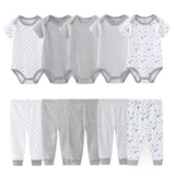 Coffret vêtements bébé 10 pièces Mybooni — Body et pantalon toutes saisons
