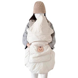 Cape à capuche bébé pour poussette et porte-bébé