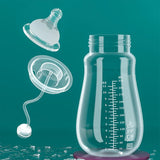 Biberon anti-colique col large Bouni — Bille de gravité tétine silicone