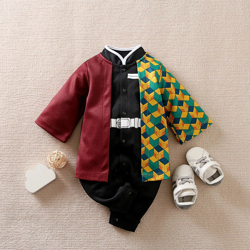 Body manches longues style manga Mybooni — Garçon fille anime