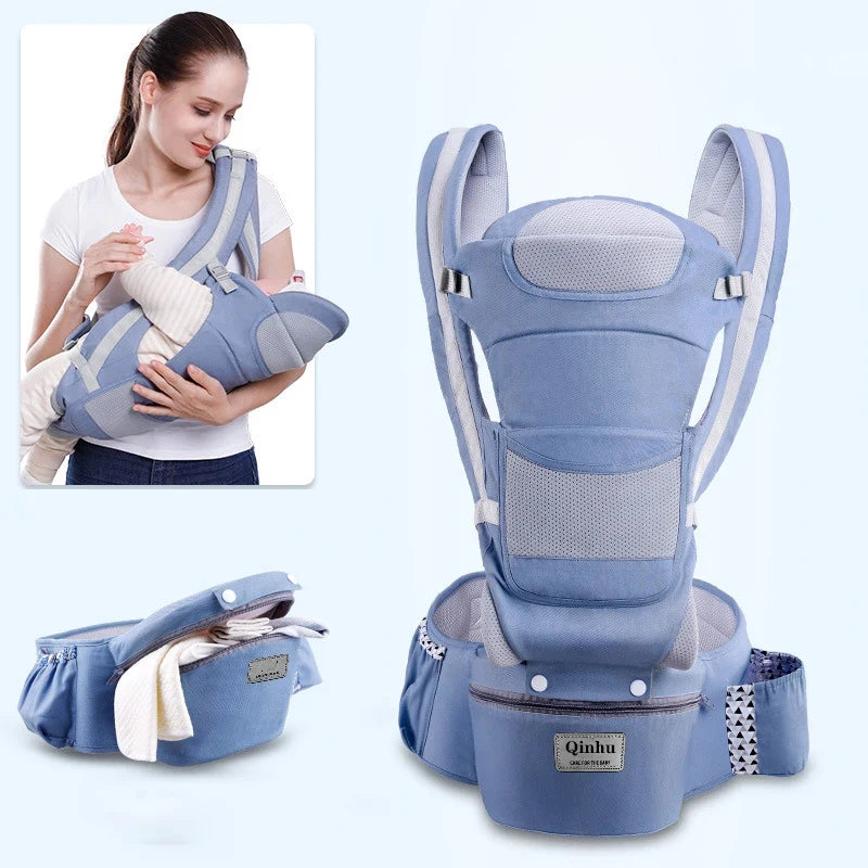Porte-bébé ergonomique nouveau-né sac à dos - siège hanches face avant kangourou écharpe voyage