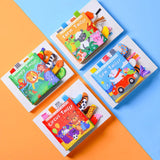Livre tissu 3D queue grelot bébé Mybooni — Cognitif éveil parent-enfant