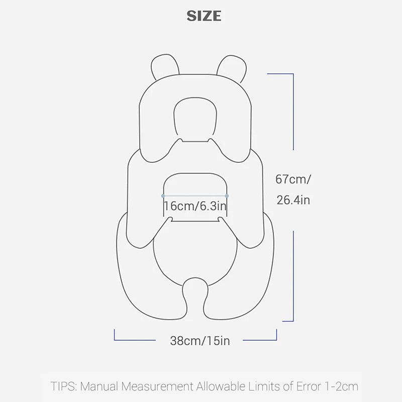 Coussin poussette 4 saisons Bouni — Respirant réversible siège auto
