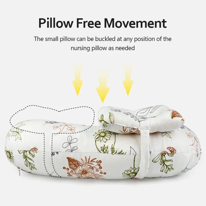 Coussin d'allaitement en U multifonctionnel lavable en machine soutien cou taille