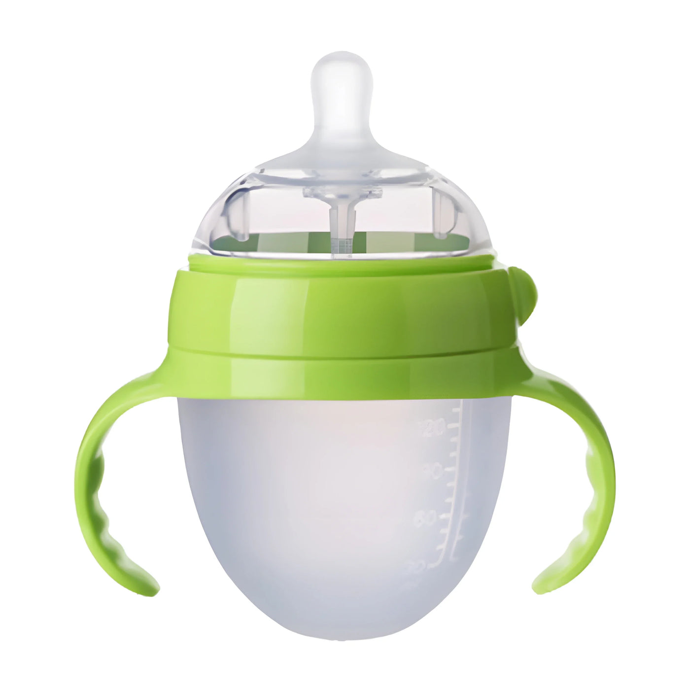 Biberon silicone nano avec poignée anti-étouffement pour sevrage bébé