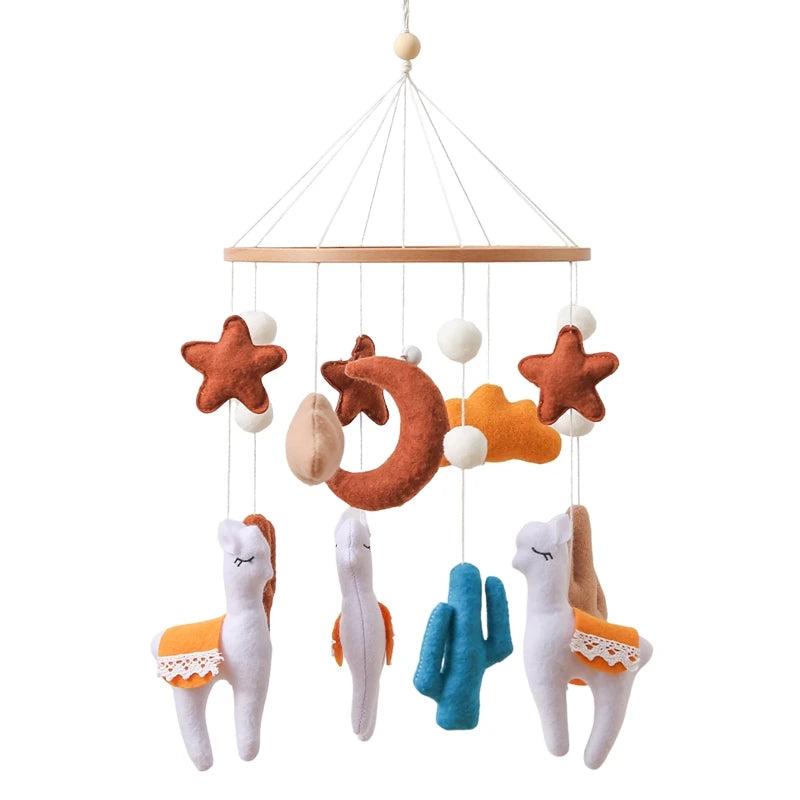 Mobile musical bois lit bébé Mybooni — Hochet suspendu boîte à musique