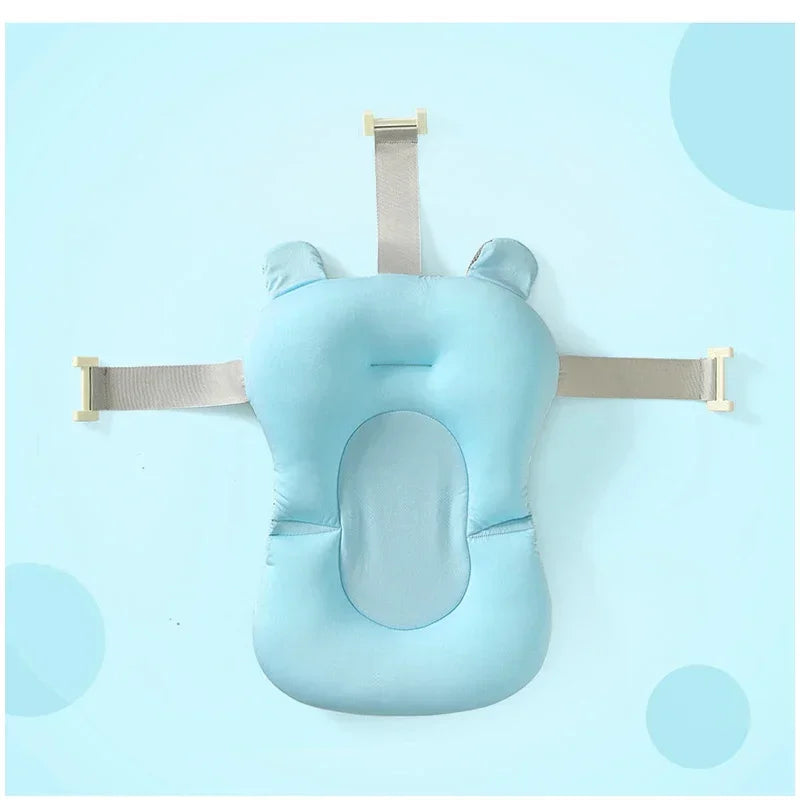Oreiller baignoire nouveau-né antidérapant - coussin soutien corps bébé siège bain pliable tapis