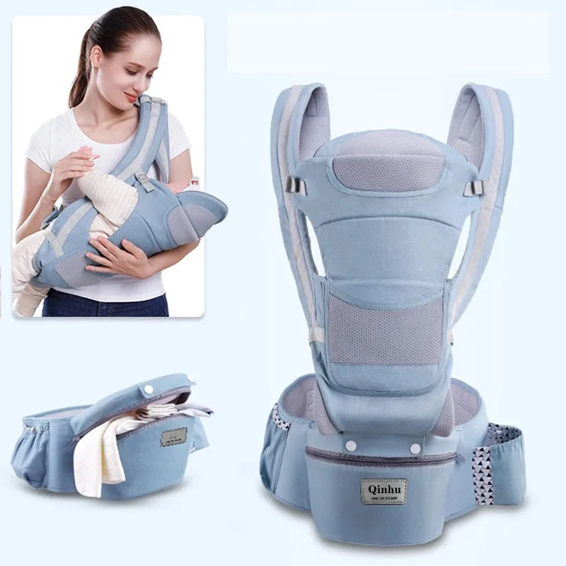 Porte-bébé ergonomique nouveau-né sac à dos - siège hanches face avant kangourou écharpe voyage