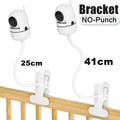 Support caméra babyphone flexible clip - fixation universelle pliable sans perçage webcam moniteur