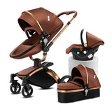 Poussette de luxe 3-en-1 Bouni — Avec siège auto pour nouveau-né