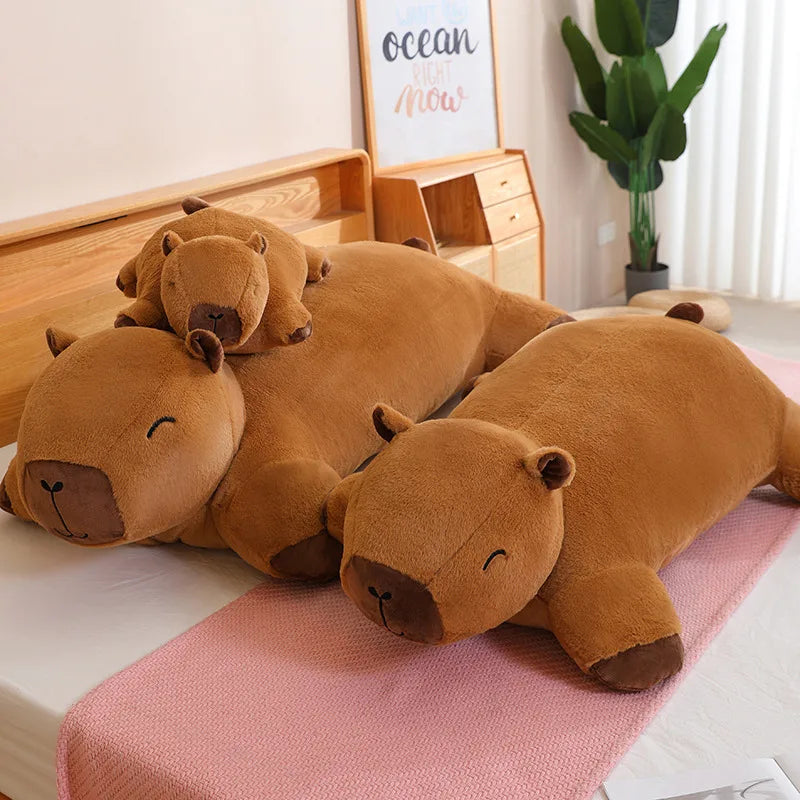 Giant Kawaii Capybara Plush Doll Floor Mat High — vue complémentaire 4