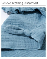 Serviette confort bébé mousseline coton - doudou bandana nouveau-né jouet éveil apaisement sommeil