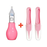 Aspirateur nasal silicone bébé - pompe aspiration nettoyeur nez enfant outil nettoyage nasal