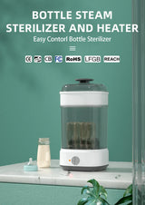 Stérilisateur vapeur électrique biberon multifonction - chauffe-lait bébé avec minuterie