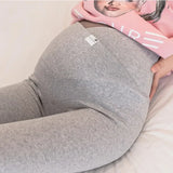 Legging maternité coton Mybooni — Taille basse slim décontracté printemps automne